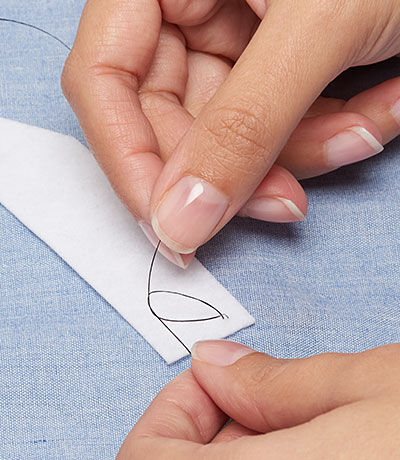 Thread being tied